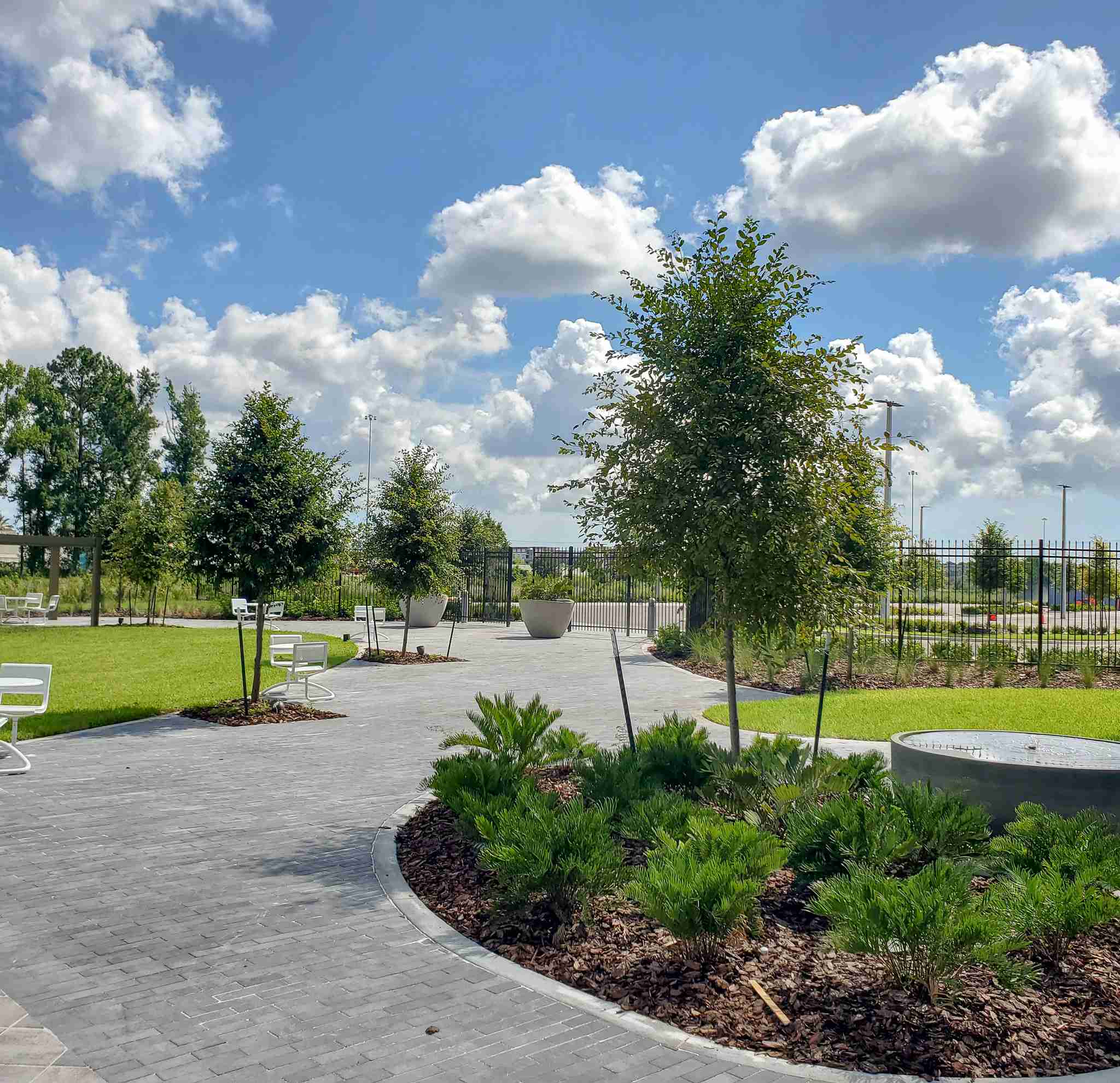 Commercial hardscape detail