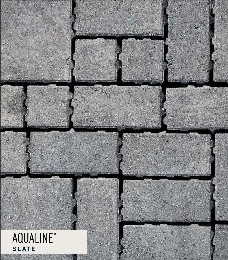 Aqualine Slate paver swatch