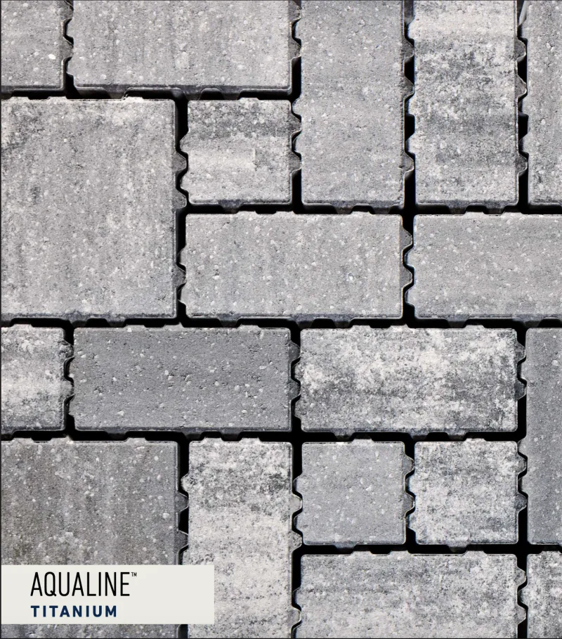 Aqualine Titanium paver swatch