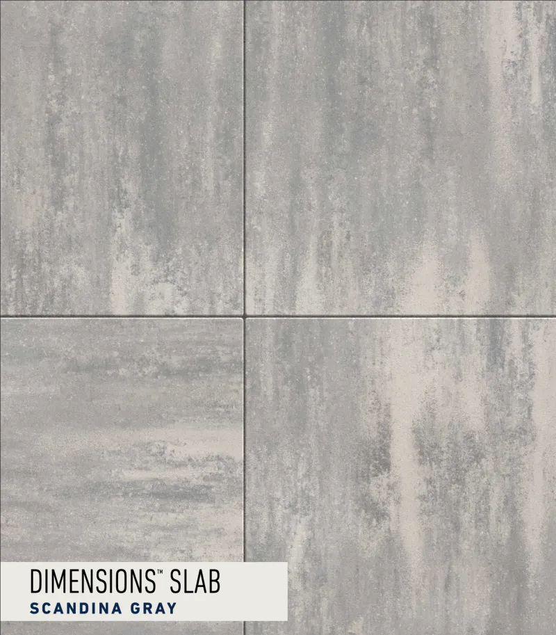 Dimensions Slab Scandina Gray paver swatch