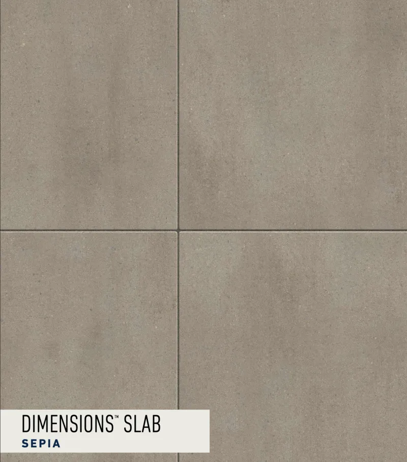 Dimensions Slab Sepia paver swatch