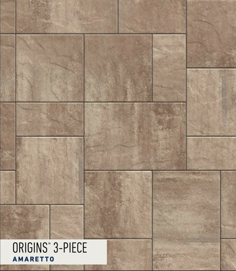 Origins 3-Piece Amaretto paver swatch