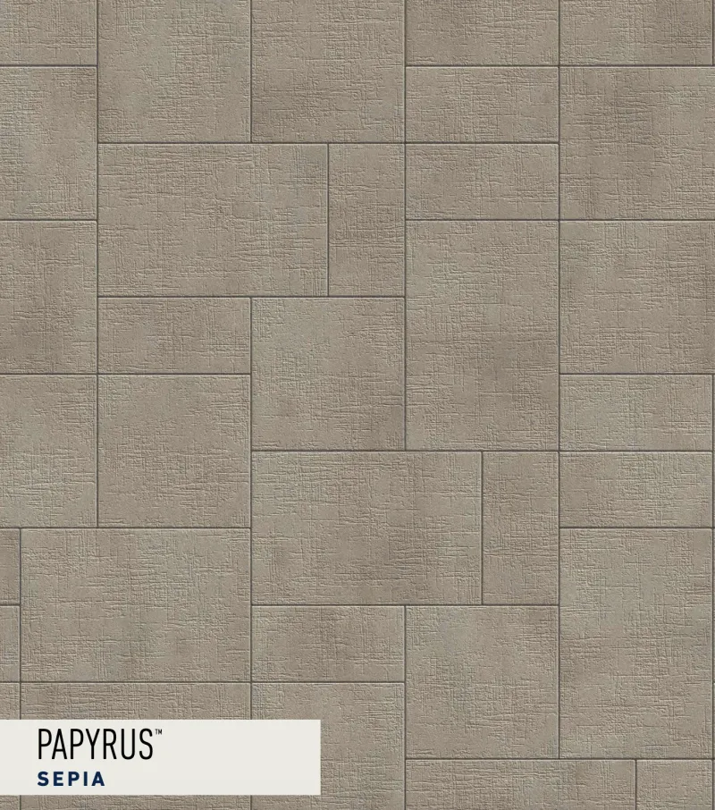 Papyrus Sepia paver swatch
