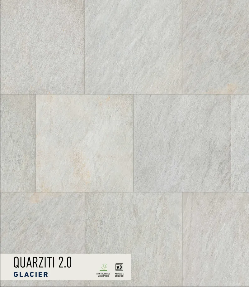 Quarziti 2.0 Glacier paver swatch