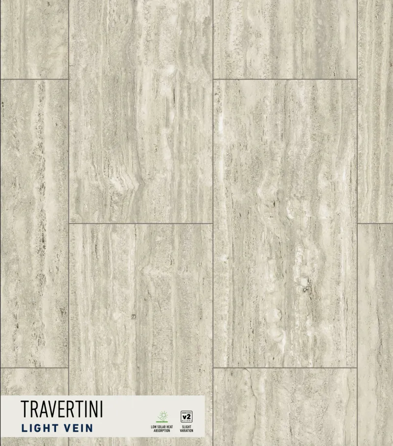 Travertini Light Vein paver swatch