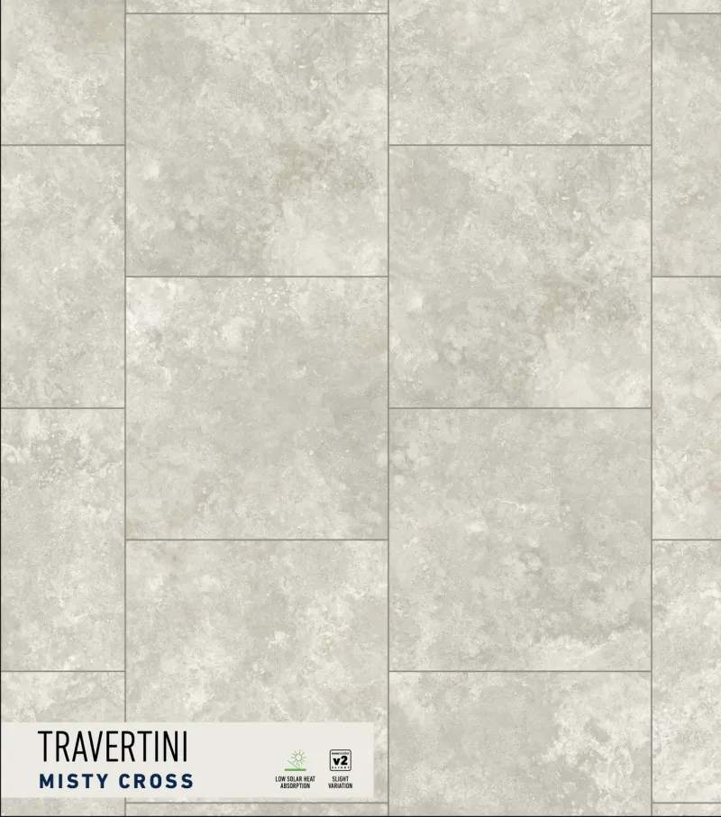 Travertini Misty Cross paver swatch