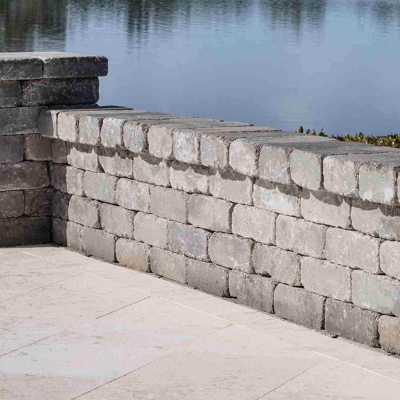 Retaining wall with landscaping Jacksonville